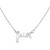 AeraVida Lovely Script Message 'Faith' .925 Sterling Silver Pendant Necklace