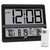 Atomic Clock Large Display, Digital Wall Clock with Indoor Outdoor Temperature and Date, Wireless Outdoor Sensor, Digital Desk Alarm Clock Battery Operated for Bedroom, Easy to Read, Black