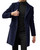 Beotyshow Mens Single Breasted Trench Coat Winter Pea Coat Notch Lapel Long Casual Overcoat