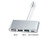 DigitCont USB TYPE-C Hub - 3 x USB Ports (USB 2.0 & 3.0) - w/USB-C Charging Port - for New MacBook(2015/2016), ChromeBook Pixel Devices Nokia N1, Nexus 6/6p and Other Type-C HUB Devices, Silver
