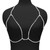 Body Chains for Women Sexy Glitter Crystal Body Jewelry for Women Sexy Silver Body Chain Bra Belly Chain Waist Chain Bikini Body Chain Party Nightclub Body Accessories Jewelry for Women and Girls