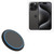 BoxWave Charger Compatible with Apple iPhone 15 Pro - SwiftCharge PowerDisc Wireless Charger (15W), Qi Wireless 15W Circular Desktop Charger - Jet Black
