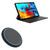 BoxWave Charger Compatible with Chuwi HiPad Max - SwiftCharge PowerDisc Wireless Charger (15W), Qi Wireless 15W Circular Desktop Charger - Jet Black