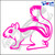Eyecandy Decals Chipmunk 6 INCH Decal Sticker HOT Pink