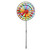 Colorful Rainbow Triple Wheel Wind Spinner Windmill Garden Yard Outdoor Decor Windmill Decorations for Yard