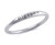 SILVERCLOSEOUT Sterling Silver Thin Stackable Blessed Ring - Size 8