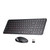 SurnQiee Wireless Backlit Keyboard and Mouse Combo, 2.4G Rechargeable Ultra Slim Silent Keyboard and Mouse Set for Windows PC Computer, Laptop, Desktop (Black)