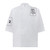 Custom Chef Coat Short Sleeve Chef Jacket Personalized Uniform Add Name & Logo-White-L