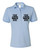 INK STITCH Custom Women 437wr Logo Texts Embroidery SpotShield Polo Shirts - Light Blue (L)