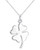 Cutesmile Fashion Jewelry 925 Sterling Silver Lucky Four Leaf Clover Pendant Necklace, 18"