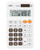 deli Standard Function Basic Calculator, 12 Digit Desktop Calculator with Large LCD Display, Solar Battery Dual Power Office Calculator, White