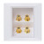 RCA Wall Socket Audio Panel Speaker Junction Box Lotus Power Outlet Wall Socket-4 Port