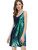 Allegra K Women's Glitter Sequin Dress V Neck Spaghetti Strap Halloween Mini Party Dress Clubwear X-Small Green