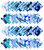 Soimoi Precut 10-inch Tie Dye Prints Cotton Fabric Bundle Quilting Squares Charm Pack DIY Patchwork Sewing Craft- Blue-YF