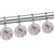 Shower Curtain Hooks, Shower Curtain Rings, Rust Proof Stainless Steel Shower Hooks for Curtain Bathroom Shower Rods, Unicorn Cartoon Pink Flower