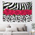 Allgobee Wall Hanging Animal-Leopard-Zebra-Rose-Pink Tapestry Wall Blanket For Living Room Bedroom Dorm Room Home Decor 60x40 Inch