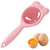 WQINXegg separator egg separator egg yolk white egg white yolk strainer separator, egg extractor tool for kitchen baking gadgets (Pink)