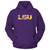 FanPrint LSU Tigers Hoodie - Camouflaged Logo - Hoodie/Purple/L