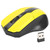 Wireless Mouse, 2.4G Ergonomic Optical Mouse with USB Receiver for Notebook, PC, Laptop, Computer(Yellow)