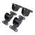 MOFANS Solid Steel Motor and Chassis Mounts Kit Fit for Chevy Frame Small Block SBC Engine Replace Part #3990914
