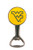 UNIVERSITY OF WEST VIRGINIA MOUNTAINEERS NCAA ROUND MAGNETIC METAL BOTTLE OPENER