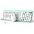 Wireless Typewriter Keyboard and Mouse - Wireless Keyboard with Silent Wireless Mouse, Cute Retro Keyboard Mouse Combo, 2.4G Cordless USB Computer Keyboard and Mouse Set for Windows Laptop/Desktop/PC