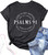 Psalms 91 Jesus Love T-Shirt Women Funny Letter Print Religious Christian Shirt Short Sleeve Casual Blessed Tees Tops (L, Gray)