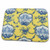 3dRose Garden French Toile. Yellow and blue. Popular toile print. - Dish Drying Mats (ddm-218087-1)