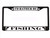 I'd Rather BE Fishing Black Metal Auto License Plate Frame Car Tag Holder I'd Rather BE Fishing Black Metal Auto License Plate Frame Car Tag Holder