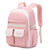 GeeWin School Backpack for Girls, Backpack for Teen Girls Boys, Girls Backpack Kids School Backpack, 21L Waterproof Cute Kawaii Children Backpack, Middle School Students Bookbag Outdoor Daypack (Pink)