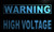Warning High Voltage LED Sign Neon Light Sign Display m765-b(c)