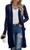 GRECERELLE Womens Lightweight Summer Long Cardigan Long Sleeve Casual Crochet Open-Front Sweater with Pockets