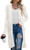 GRECERELLE Womens Lightweight Summer Long Cardigan Long Sleeve Casual Crochet Open-Front Sweater with Pockets