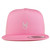 Trendy Apparel Shop Rock On Embroidered 5 Panel Flat Bill Trucker Mesh Back Cap - Pink