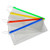 Lot of 12 Assorted Color Zipper Style Plastic Pouches