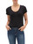 GAP Womens Favorite V-Neck Tee T-Shirt, True Black, Medium Petite US