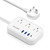 UK Travel Plug Adapter: US to UK Plug Adapter - Type G Adapter and Converter Power Strip with 3 AC Outlets and 4 USB(1 PD20W) - for USA to UK Ireland Scotland Hong Kong England British London 2.6ft