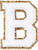 3Pcs Chenille Letter Patches Iron on Patches Glitter Varsity Letter Patches Embroidered Patch Gold Border Sew On Patches for Clothing Hat Shirt Bag (White, B)