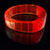 Flashing Panda Large LED Light-Up Flashing Bangle Bracelet, Red