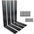 Jikacok Shelf Brackets. Premium Heavy Duty Shelf Brackets. L Brackets for Shelves & L Shelf Brackets Heavy Duty, Black Metal Shelf Brackets with Mounting Hardware. Black L Brackets (4 Pack, 6" X10")