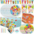 Cocomelon Party Supplies Set | Cocomelon Birthday Party Supplies and Decorations | Serves 16 Guests | With Banner, Table Cover, Plates, Napkins, Cups and Sticker