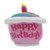 Cuddle Barn Birthday Cupcake Squeezer Lights up and Plays Happy Birthday When Squeezed (Rainbow)