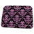 3dRose Large Damask Pattern in Pink and Black - Bathroom Bath Rug Mats (rug-219038-1)