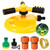 360 Degree Rotation Garden Sprinkler Set?Adjustable Lawn Sprinkler with 50FT Hose?Large Area Coverage, Multipurpose Yard Sprinklers for Plant Irrigation and Kids Playing?Movable Plant Watering Set.