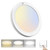 Motion Sensor Ceiling Light: 18W 1600LM 9inch Flush Mount LED Lighting Fixture with Wireless Sensor, Dimmable Modern Indoor Ceiling Lights for Bedroom, Closet, Garage, Hallway, Kitchen, White