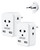 LENCENT 2 Pack European Travel Plug Adapter Converter, International Power Adaptor with 3 Outlets 2 USB Charger, US to Most of Europe EU Italy Spain France Iceland Germany Greece Israel Norway, Type C