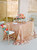 B-COOL 90"x90" Rectangle Rose gold Sequin Tablecloth, Square Sequins Table Linen Square tablecloth