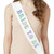 Iridescent Bride to be Sash for Disco Bachelorette Party Decorations White Sash and Holographic Letters Last Disco Bridal Shower Gift 1Pc