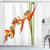 Ambesonne Floral Shower Curtain, Exotic Tropical Flowers on Branch Colorful Nature Jungle Garden Theme Image Print, Cloth Fabric Bathroom Decor Set with Hooks, 69" W x 75" L, Green Orange