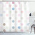 Ambesonne Polka Dots Shower Curtain, Polka Dots Creative Template Pattern Simple Gradient Effects Digital Graphic, Cloth Fabric Bathroom Decor Set with Hooks, 69" W x 84" L, Pink Ivory
